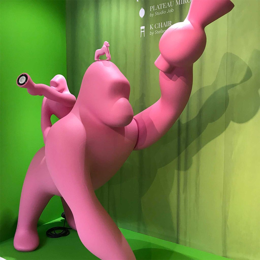 [product_category]-Qeeboo Kong Floor Lamp By Stefano Giovannoni H 1.4m, Pink-Qeeboo-8052049051934-10001PI-QEE-9