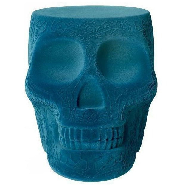 [product_category]-Qeeboo Mexico Chair/Side Table Velvet Finish, Light Blue-Qeeboo-8052049054584-70002LB-FL-QEE-1