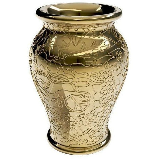 [product_category]-Qeeboo Ming Planter/Champagne Cooler Metal Finish By Studio Job, Gold-Qeeboo-8052049052849-71001GO-QEE-1