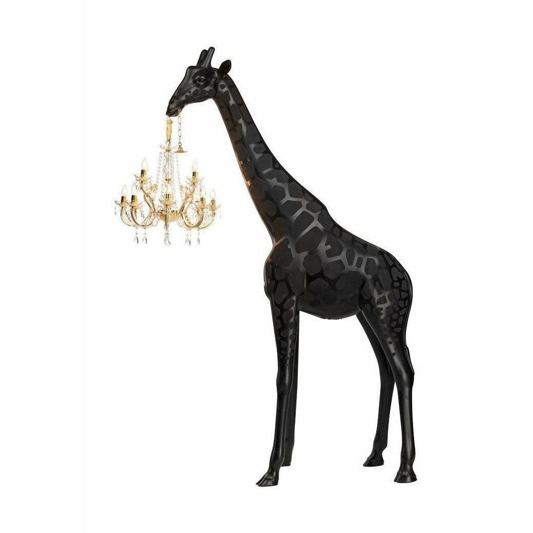 [product_category]-Qeeboo New Giraffe In Love Floor Lamp M H 2.65m, Black-Qeeboo-8052049056151-19003BL-Z-QEE-1