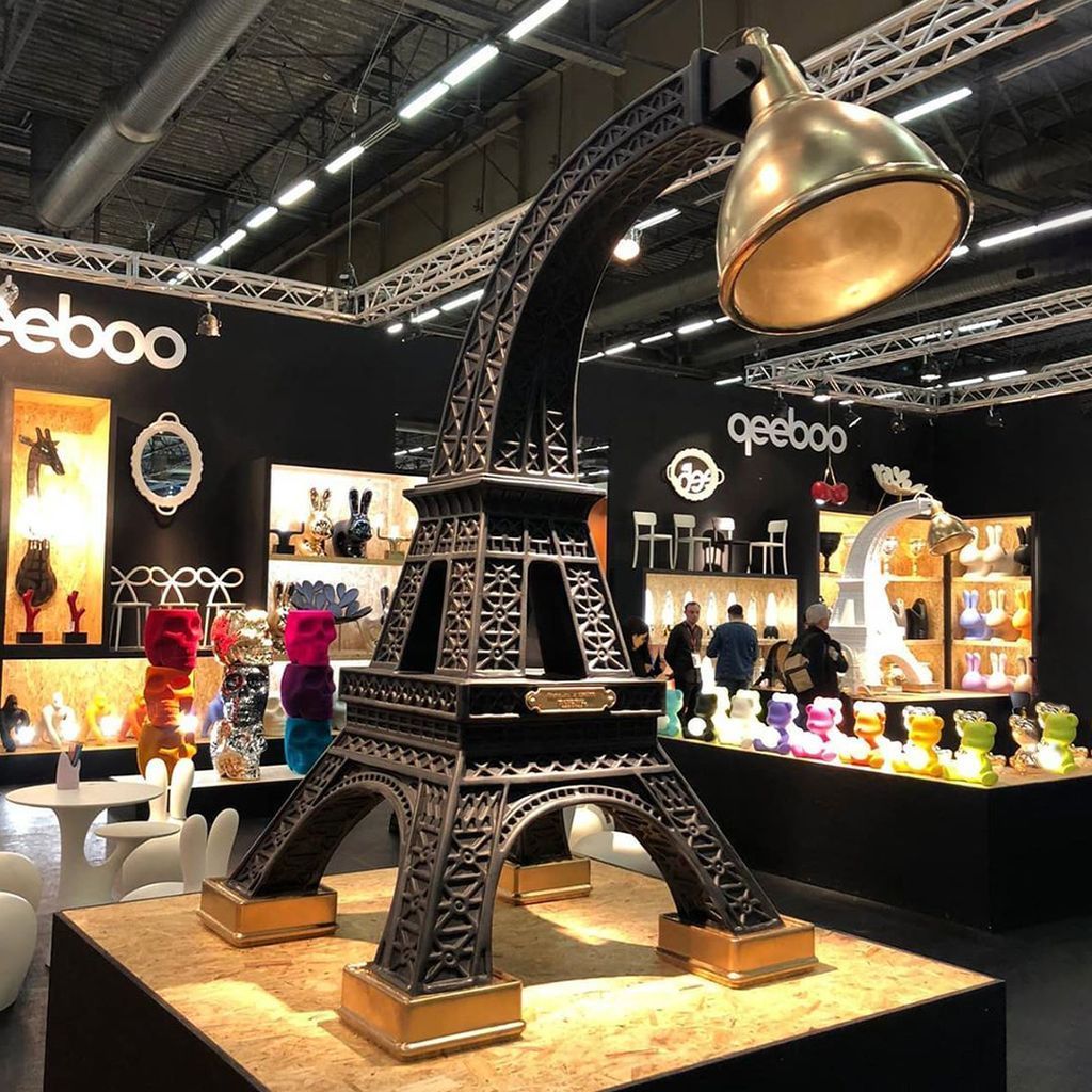 [product_category]-Qeeboo Paris Floor Lamps By Studio Job Xl H 2.25m, Black-Qeeboo-8052049055345-32001BL-QEE-2