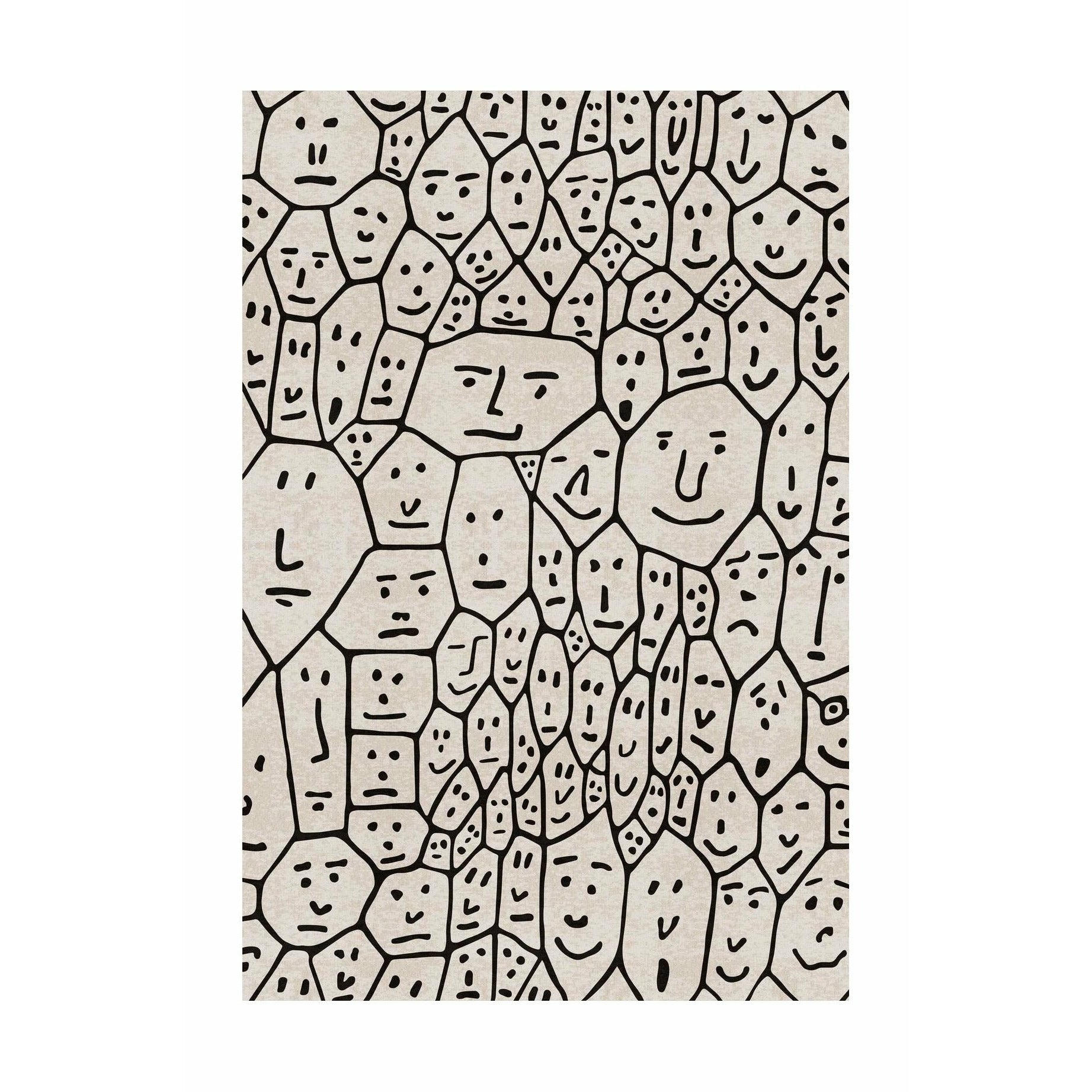 [product_category]-Qeeboo People 1 Rug People 200x300 Cm, Beige-Qeeboo-8052049056458-42002PO-QEE-1