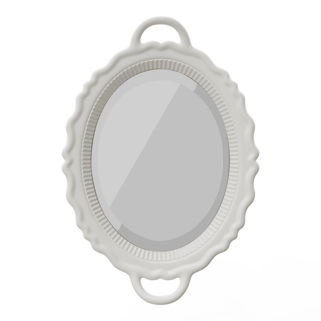 [product_category]-Qeeboo Plateau Miroir Mirror 110x76,5 Cm, White-Qeeboo-8052049053020-41001WH-QEE-2