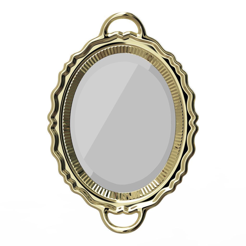 [product_category]-Qeeboo Plateau Miroir Mirror Metal Finish 110x76,5 Cm, Gold-Qeeboo-8052049053037-41001GO-QEE-2