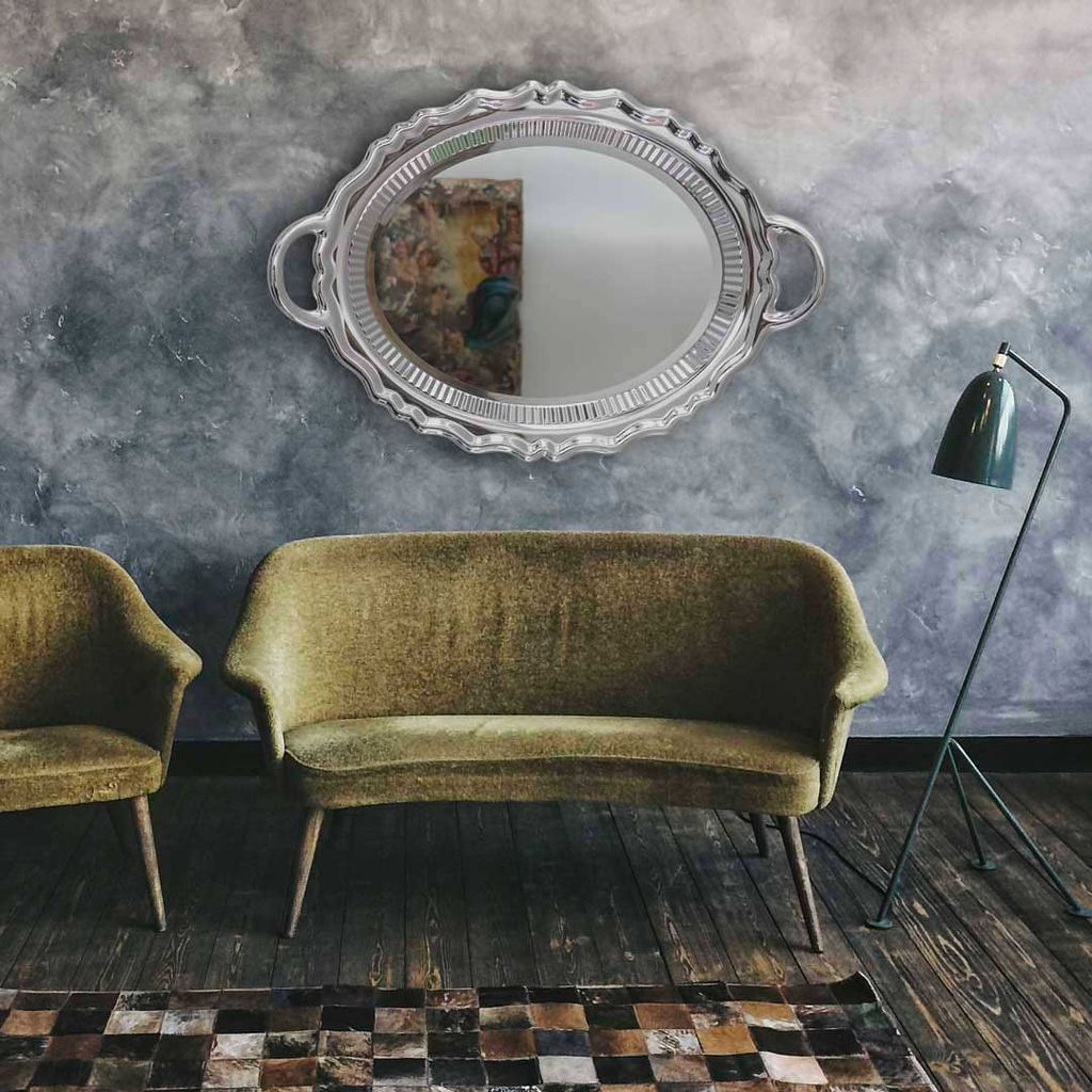 [product_category]-Qeeboo Plateau Miroir Mirror Metal Finish 110x76,5 Cm, Silver-Qeeboo-8052049053044-41001SI-QEE-3