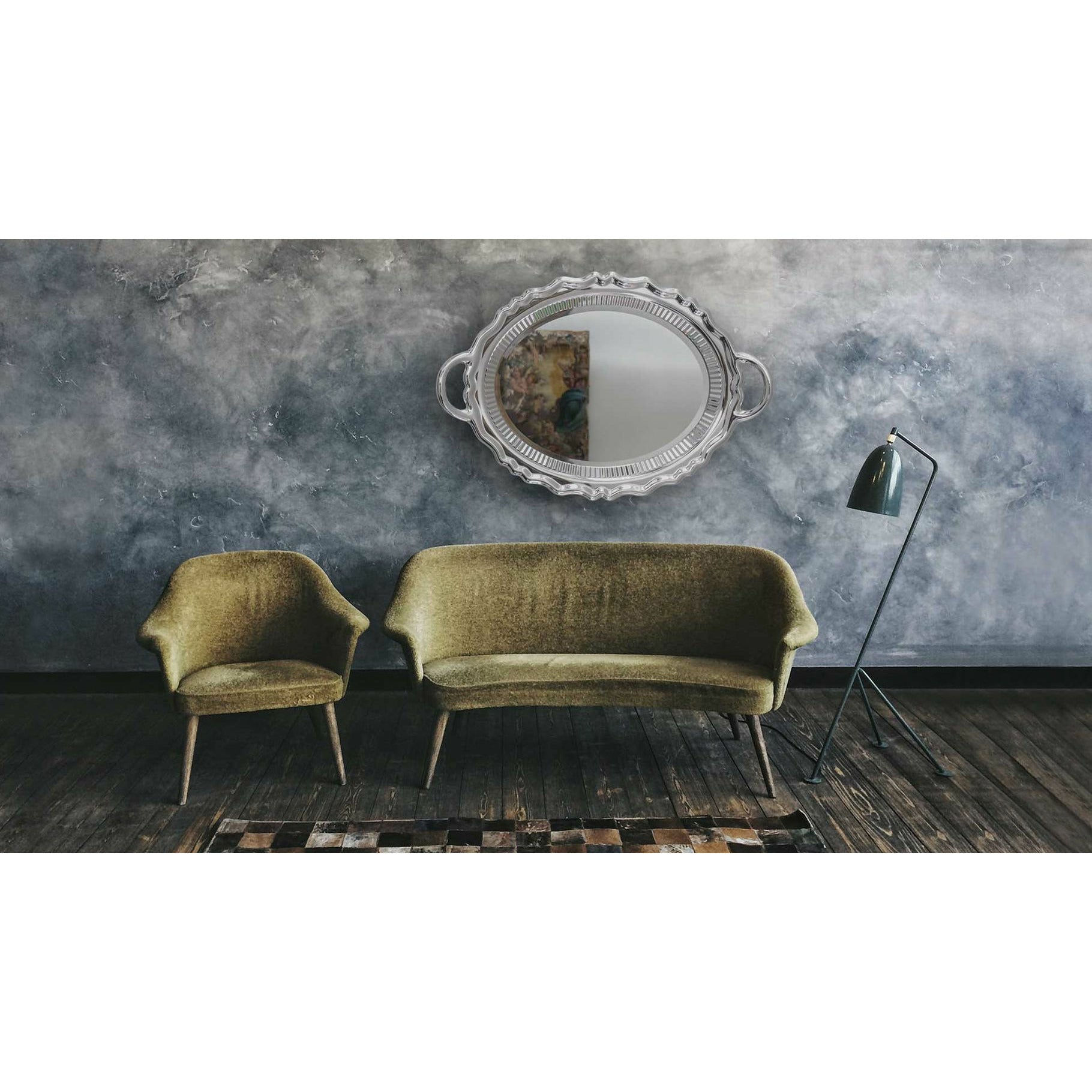 [product_category]-Qeeboo Plateau Miroir Mirror Metal Finish 110x76,5 Cm, Silver-Qeeboo-8052049053044-41001SI-QEE-4