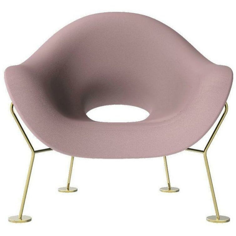 [product_category]-Qeeboo Pupa Armchair Brass Frame Indoor, Pink-Qeeboo-8052049052825-60001PI-BR-QEE-1