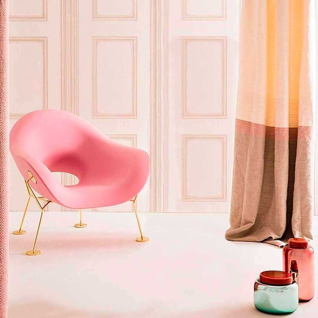 [product_category]-Qeeboo Pupa Armchair Brass Frame Indoor, Pink-Qeeboo-8052049052825-60001PI-BR-QEE-6