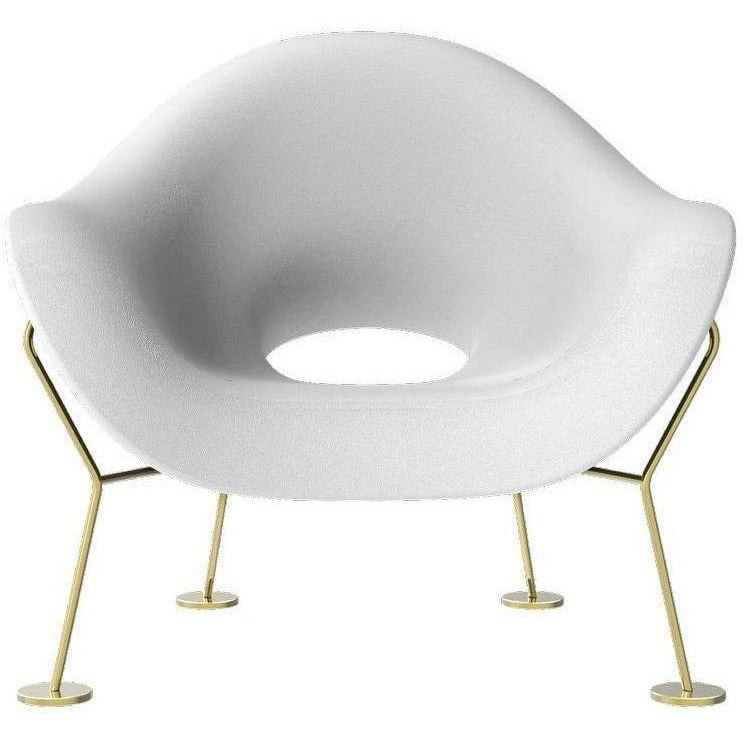 [product_category]-Qeeboo Pupa Armchair Brass Frame Indoor, White-Qeeboo-8052049050531-60001WH-BR-QEE-1