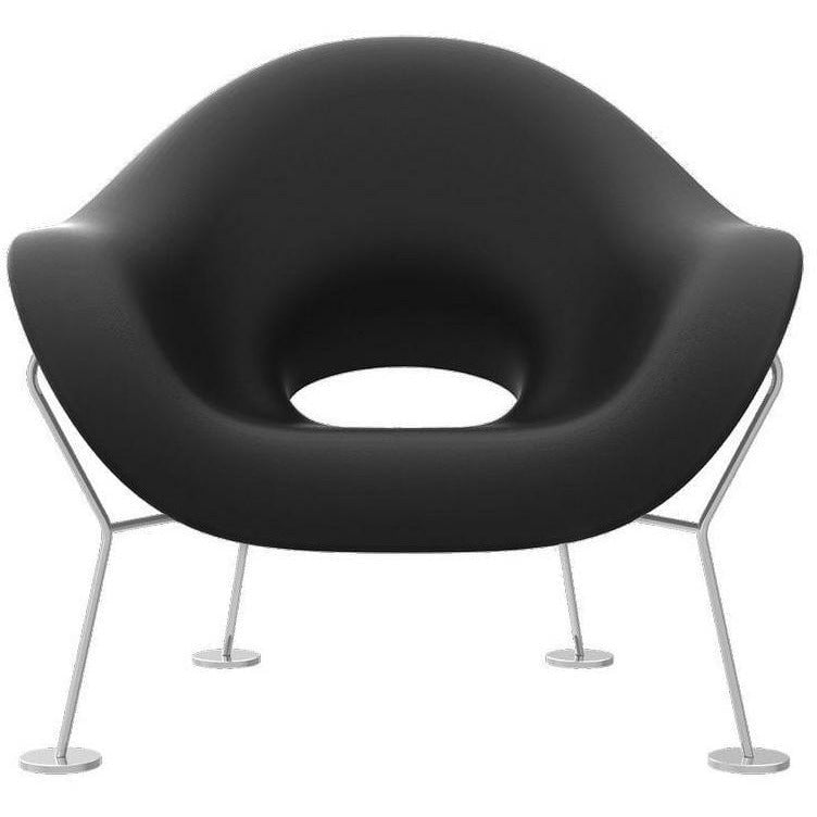 [product_category]-Qeeboo Pupa Armchair Chrome Frame Indoor, Black-Qeeboo-8052049050500-60001BL-CR-QEE-1