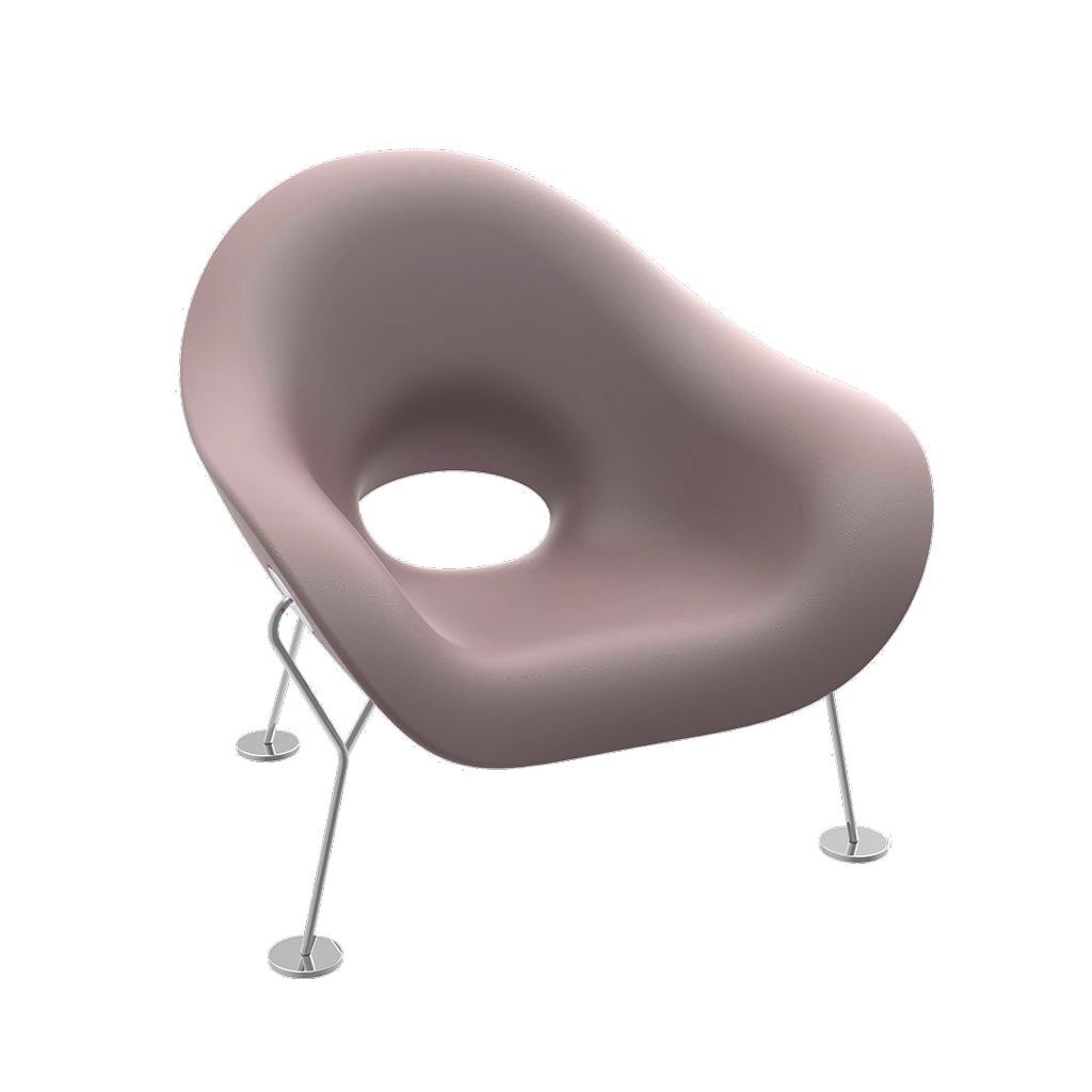 [product_category]-Qeeboo Pupa Armchair Chrome Frame Indoor, Pink-Qeeboo-8052049053846-60001PI-CR-QEE-2