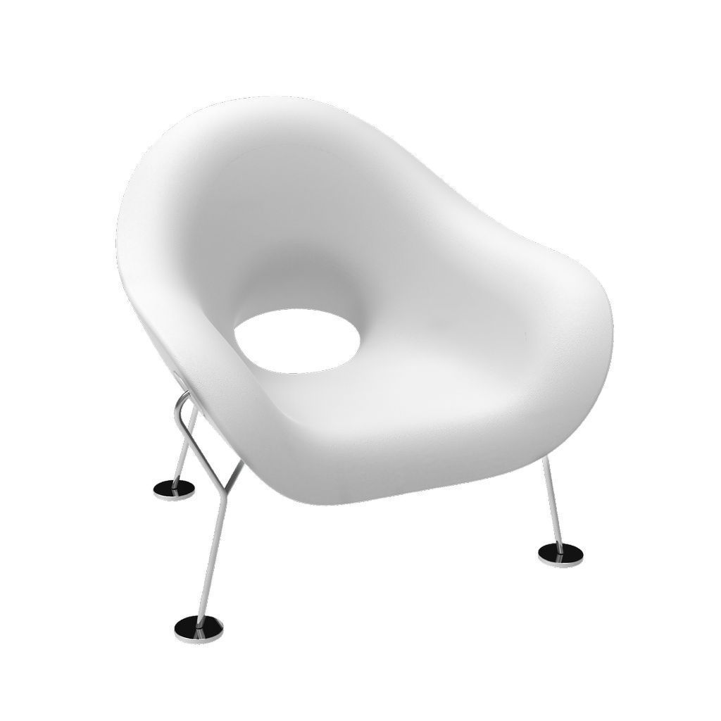 [product_category]-Qeeboo Pupa Armchair Chrome Frame Indoor, White-Qeeboo-8052049050524-60001WH-CR-QEE-2