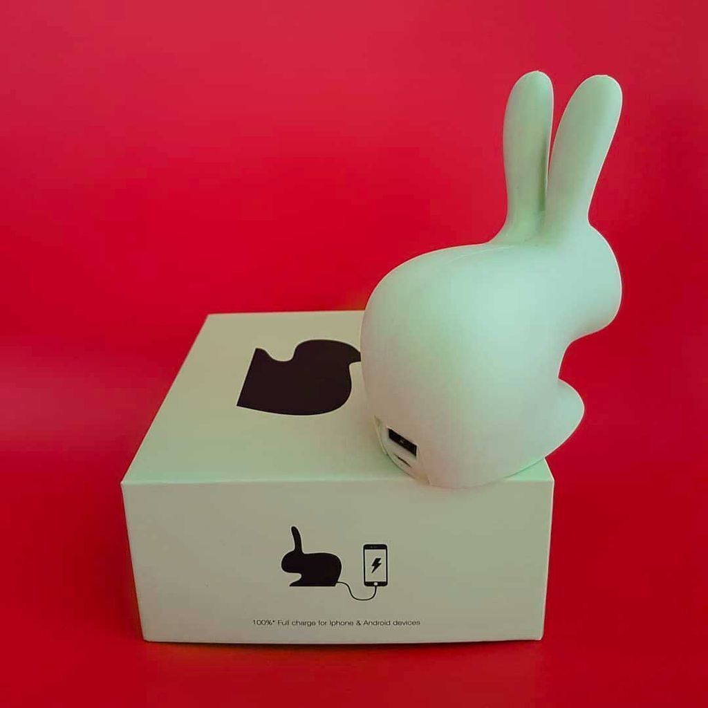 [product_category]-Qeeboo Rabbit Mini Portable Charger, Blue-Qeeboo-8052049053389-90008LBX5-QEE-2
