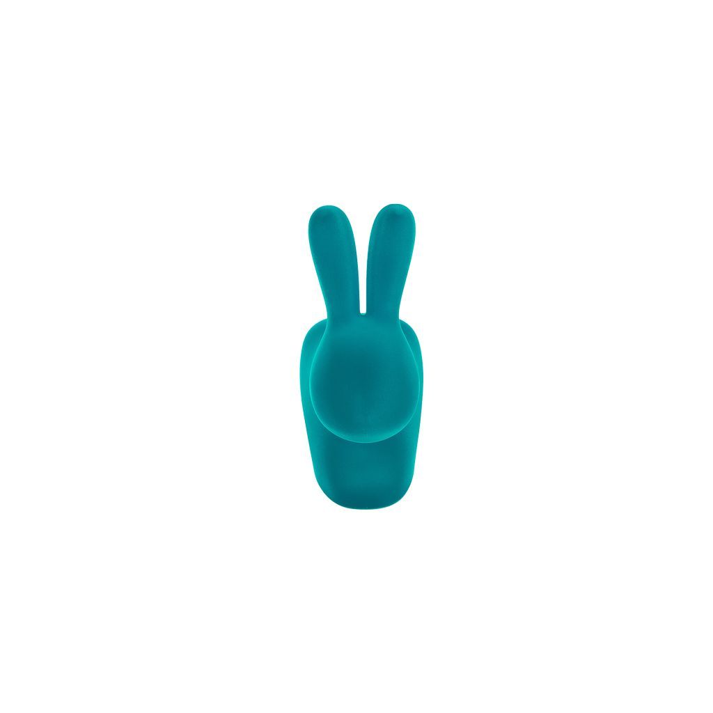 [product_category]-Qeeboo Rabbit Velvet Bookend Xs, Turquoise-Qeeboo-8052049053860-90007LB-FL-QEE-2