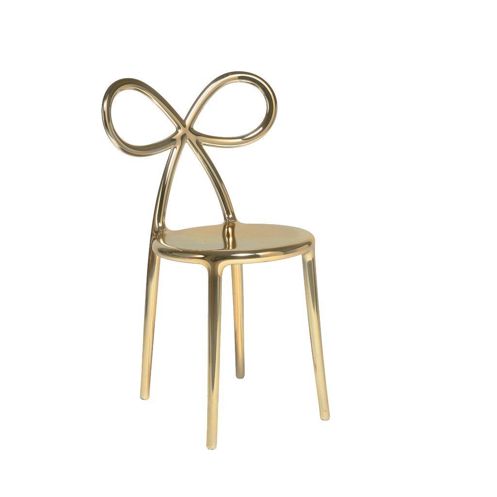 [product_category]-Qeeboo Ribbon Chair Metal Finish By Nika Zupanc, Gold-Qeeboo-8052049051712-80002GO-S-QEE-2