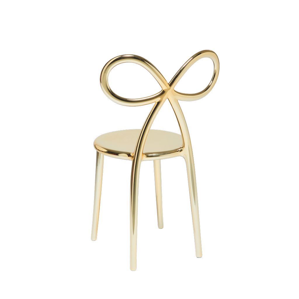 [product_category]-Qeeboo Ribbon Chair Metal Finish By Nika Zupanc, Gold-Qeeboo-8052049051712-80002GO-S-QEE-3