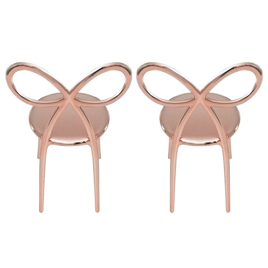 [product_category]-Qeeboo Ribbon Chair Metal Finish By Nika Zupanc Set Of 2, Pink Gold-Qeeboo-8052049051729-80002PG-QEE-4