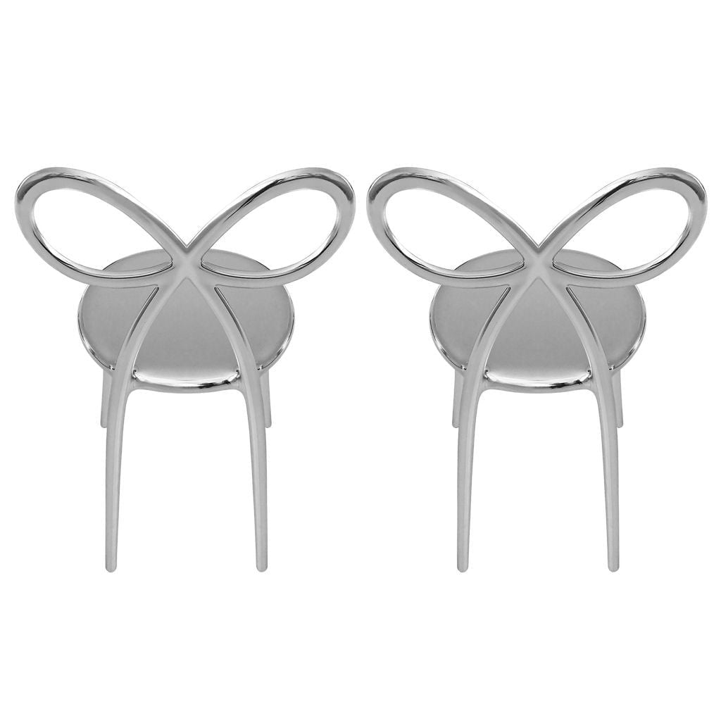 [product_category]-Qeeboo Ribbon Chair Metal Finish By Nika Zupanc Set Of 2, Silver-Qeeboo-8052049051743-80002SI-QEE-4