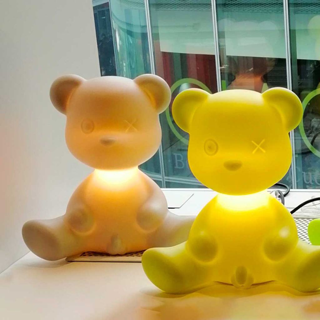 [product_category]-Qeeboo Teddy Boy Table Lamp With Cable, Pink-Qeeboo-8052049054423-24001BP-QEE-6