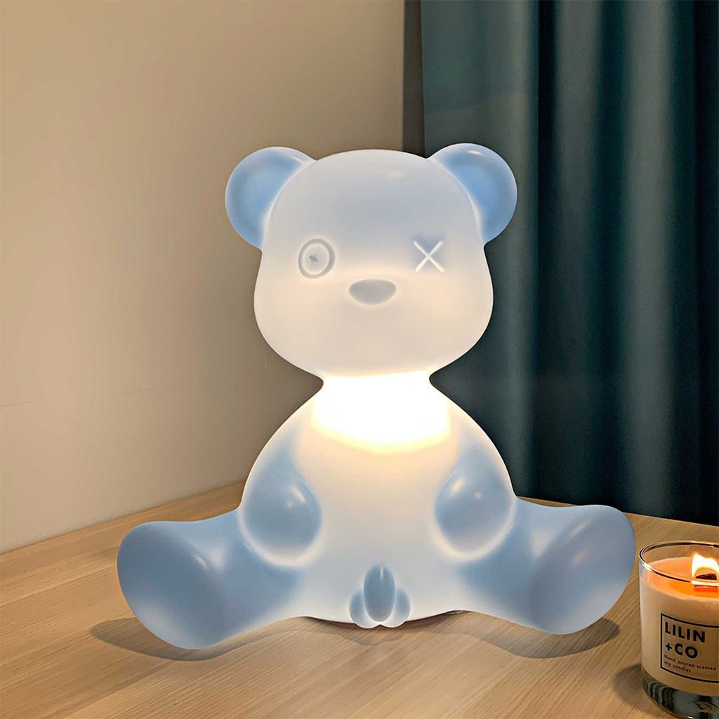 [product_category]-Qeeboo Teddy Boy Table Lamp With Cable, Pink-Qeeboo-8052049054423-24001BP-QEE-7