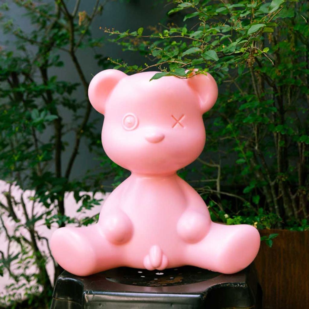 [product_category]-Qeeboo Teddy Boy Table Lamp With Cable, Pink-Qeeboo-8052049054423-24001BP-QEE-9