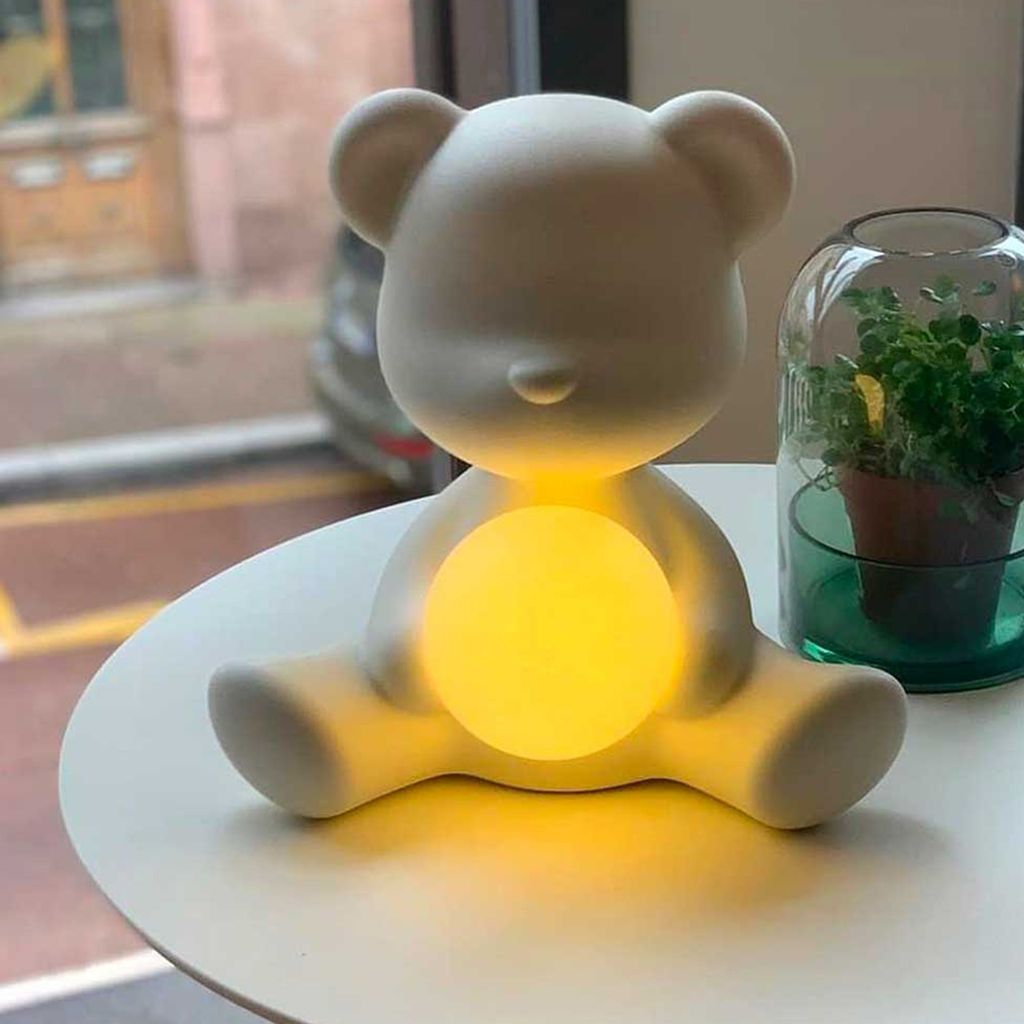[product_category]-Qeeboo Teddy Girl Led Rechargeable Table Lamp, Lime-Qeeboo-8052049054362-25001LE-QEE-9