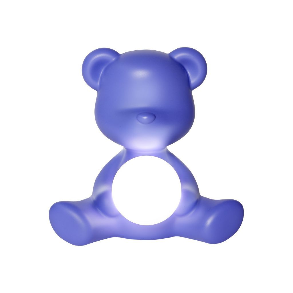 [product_category]-Qeeboo Teddy Girl Led Rechargeable Table Lamp, Purple-Qeeboo-8052049054355-25001VI-QEE-2