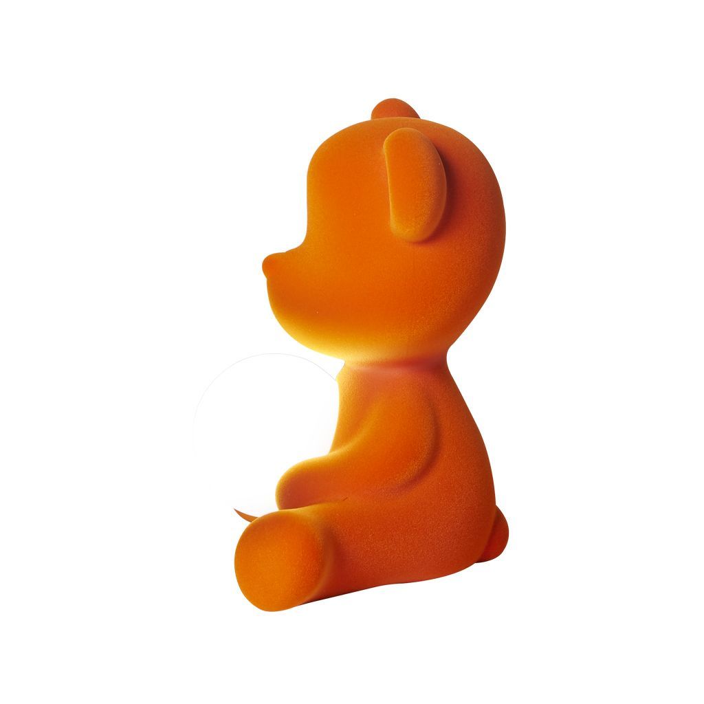 [product_category]-Qeeboo Teddy Girl Led Rechargeable Table Lamp Velvet Finish, Orange-Qeeboo-8052049054652-25002OR-FL-QEE-4