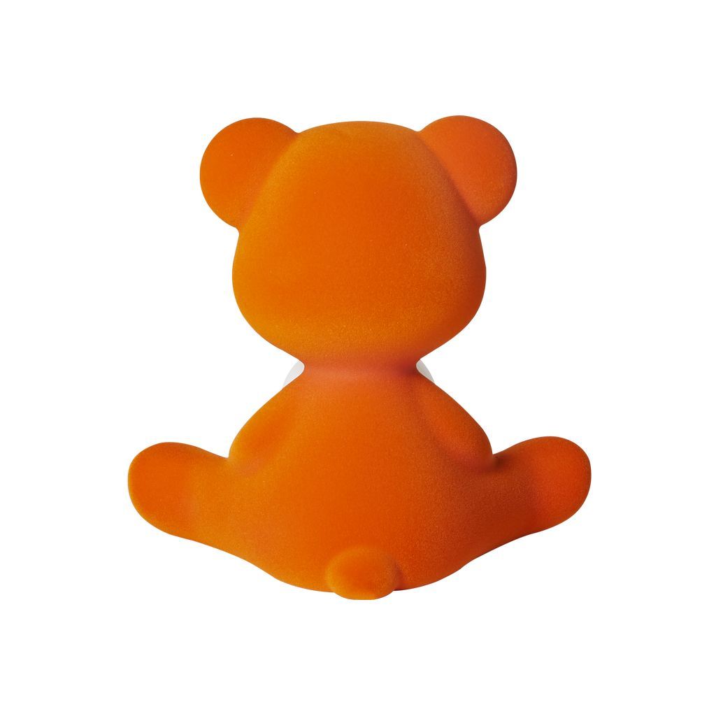 [product_category]-Qeeboo Teddy Girl Led Rechargeable Table Lamp Velvet Finish, Orange-Qeeboo-8052049054652-25002OR-FL-QEE-5