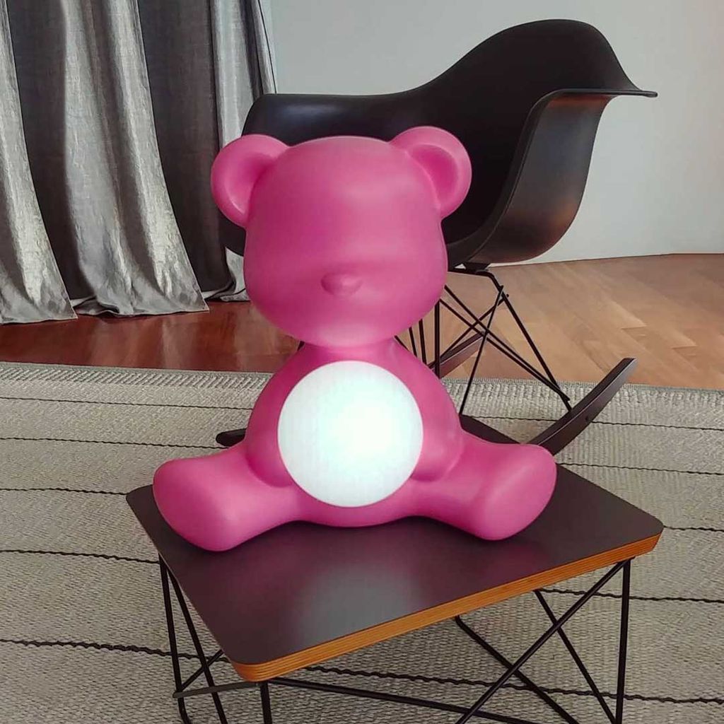 [product_category]-Qeeboo Teddy Girl Led Rechargeable Table Lamp, White-Qeeboo-8052049054065-25001WH-QEE-9