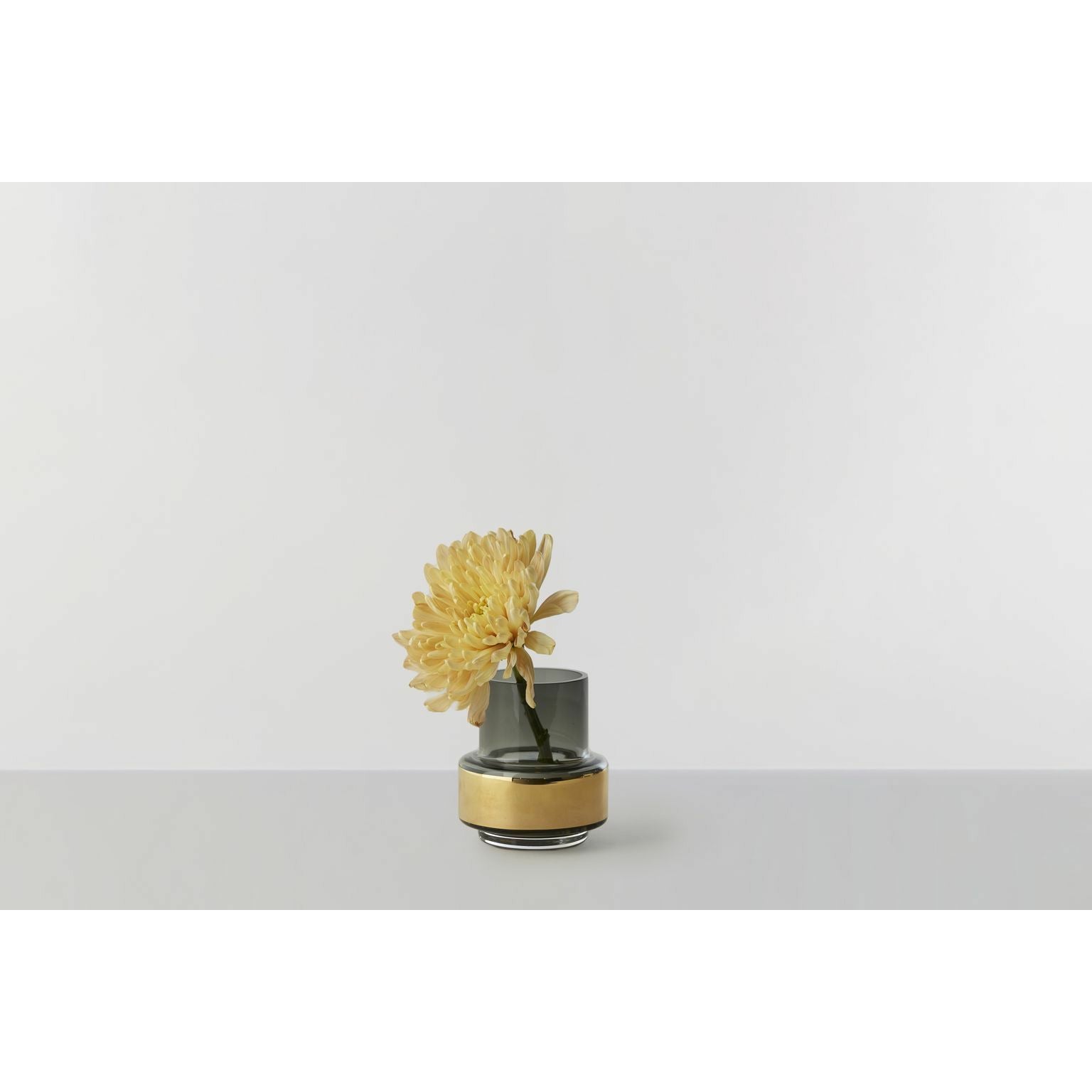 Ro Collection Hurricane No. 25 Tealight Holder, Smoked Grey + Gold