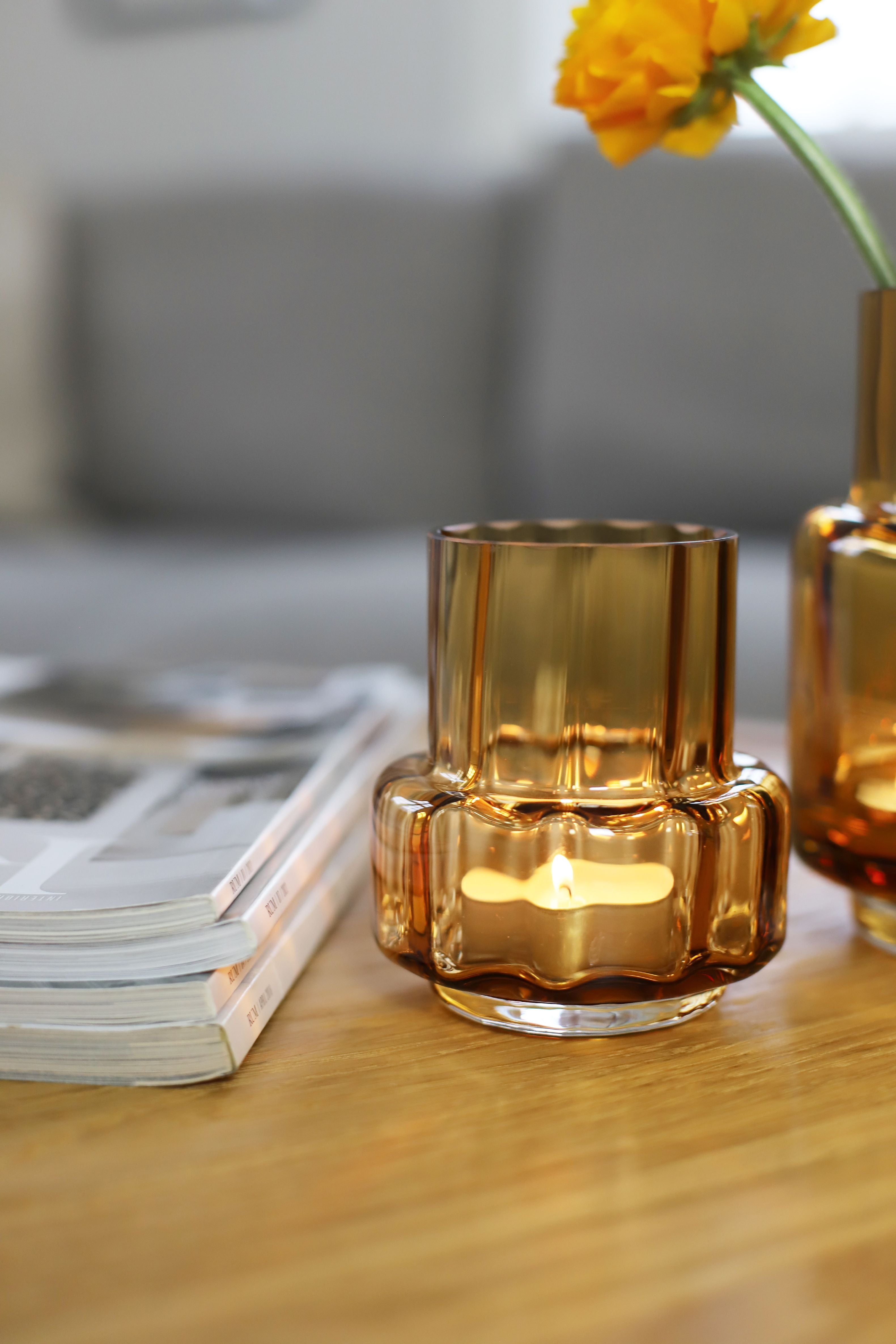 [product_category]-Ro Collection Hurricane Reflections Tealight No. 25, Amber-Ro Collection-5712129037366-RD1148-015-G-ROC-3