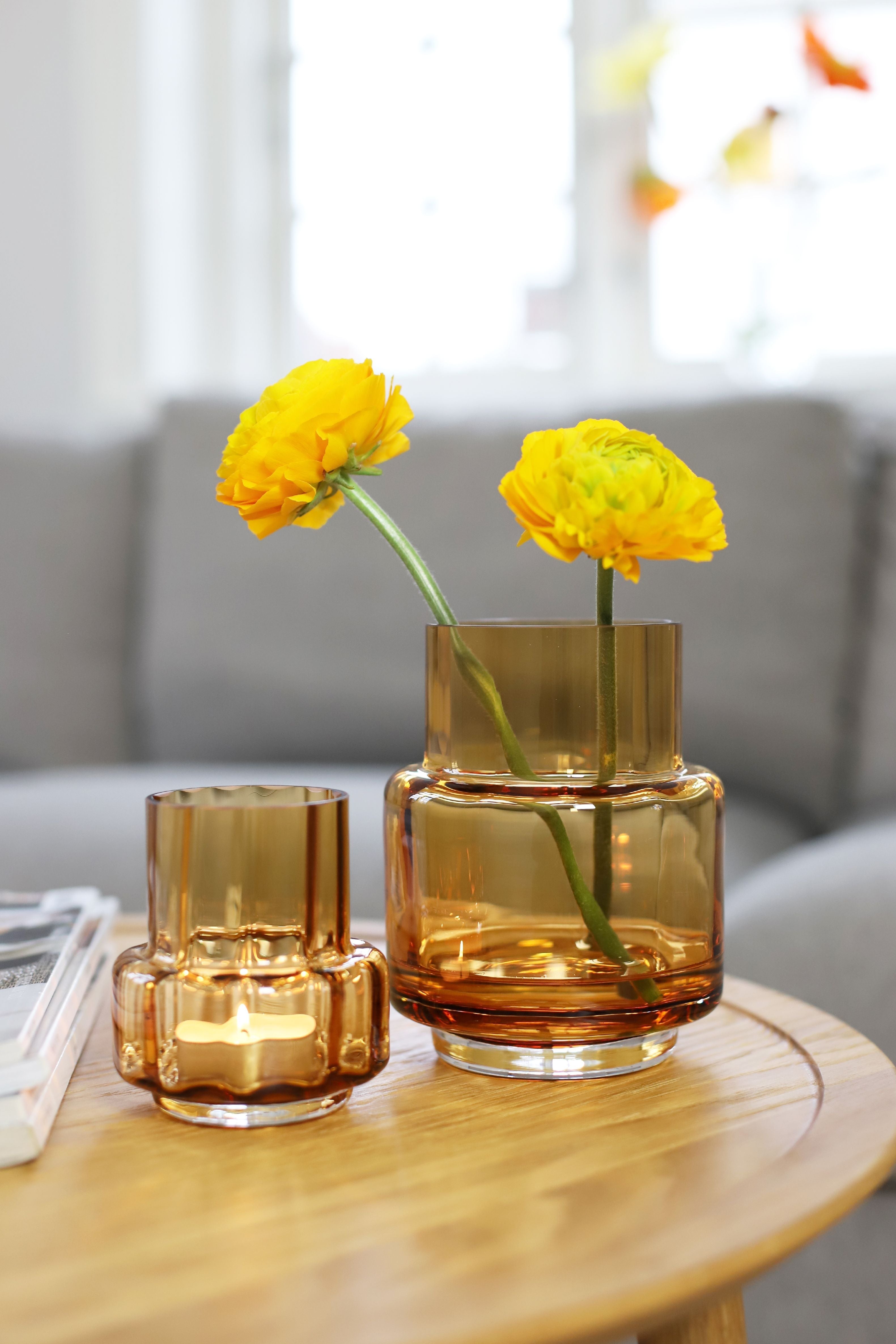 [product_category]-Ro Collection Hurricane Reflections Tealight No. 25, Amber-Ro Collection-5712129037366-RD1148-015-G-ROC-4
