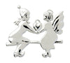 Rosendahl Angel On Seesaw H6.5 Silver Plated