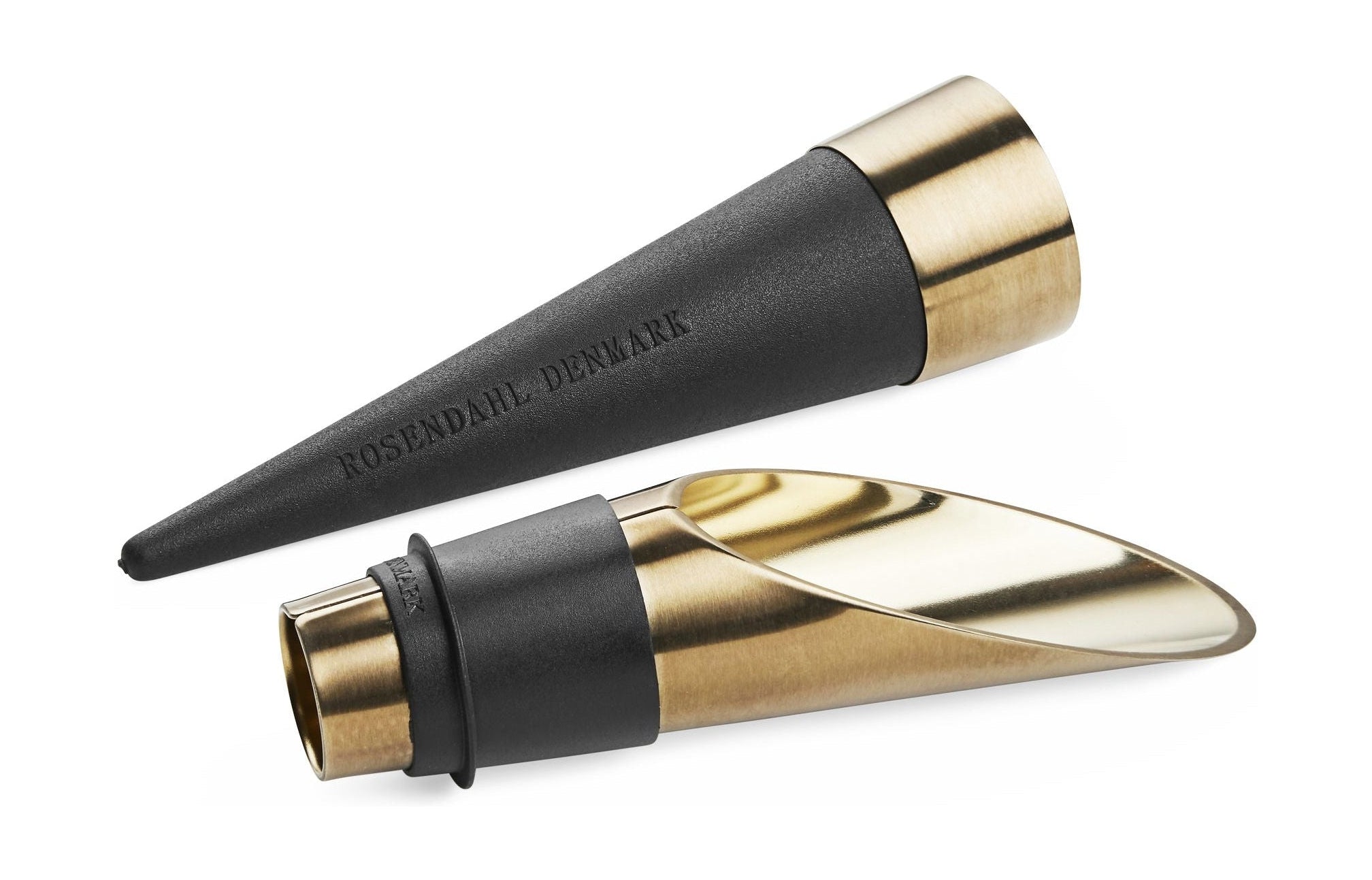 [product_category]-Rosendahl Gc Barware Wine Stopper & Pourer Black/Patinated Steel 2 Pcs.-Rosendahl-5709513187363-18736-ROS-1