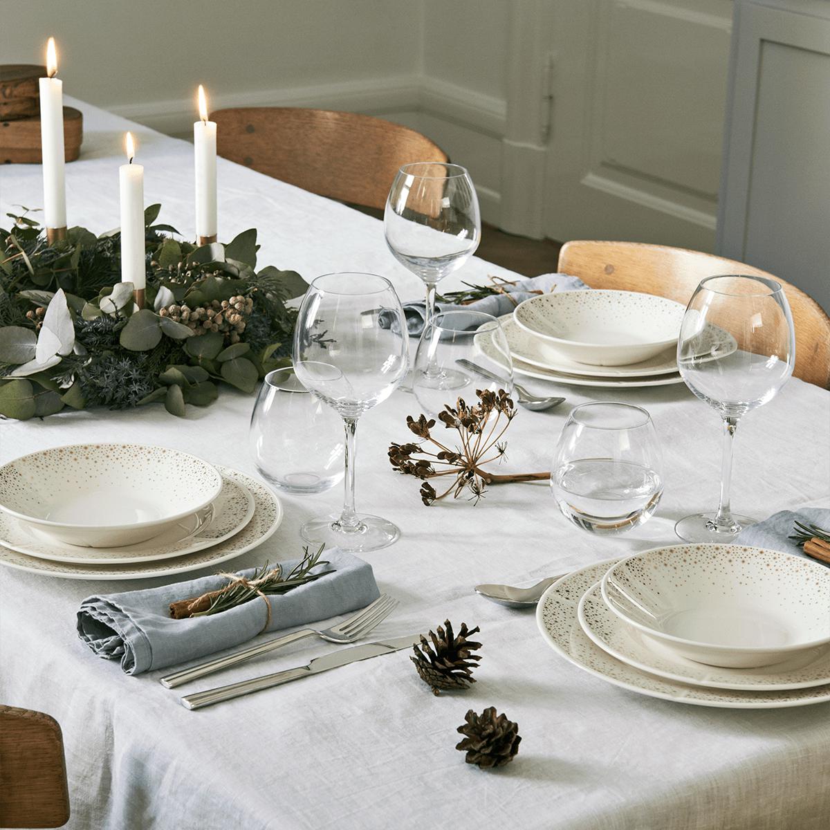 Rosendahl Grand Cru øjeblikke pastaplade Ø25cm, hvid med guld