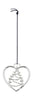 Rosendahl Karen Blixen Heart Christmas Tree H7.5 Cm, Silver Plated