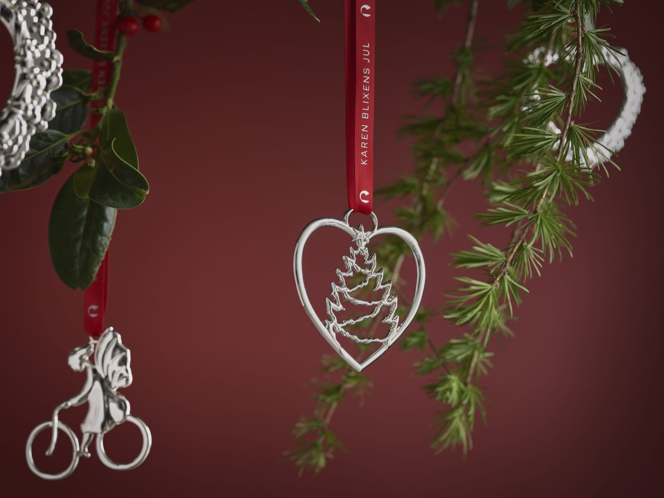 [product_category]-Rosendahl Karen Blixen Heart Christmas Tree H7.5 Cm, Silver Plated-Rosendahl-5709513315230-31523-ROS-3