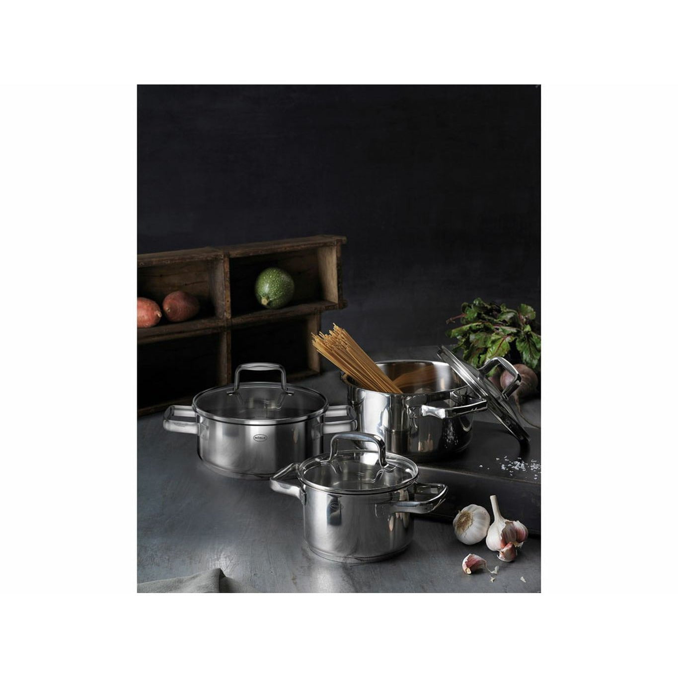 [product_category]-Rösle Moments Pot Set With Glass Lid 6 Pcs-Rösle-4004293133083-22525-ROS-2
