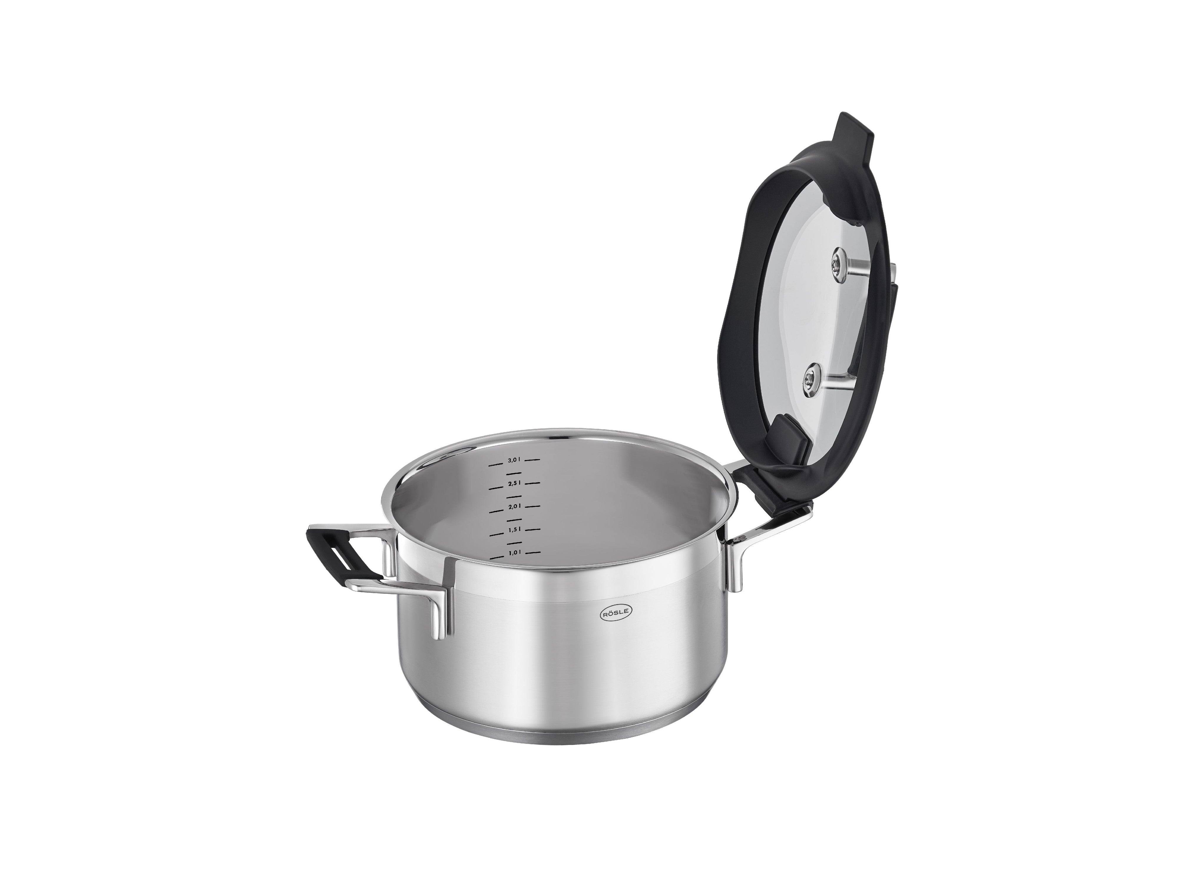 [product_category]-Rösle Silence Pro Pot With Glass Lid, ø 16 Cm 1.9 Liter-Rösle-4004293919618-28705-ROS-3