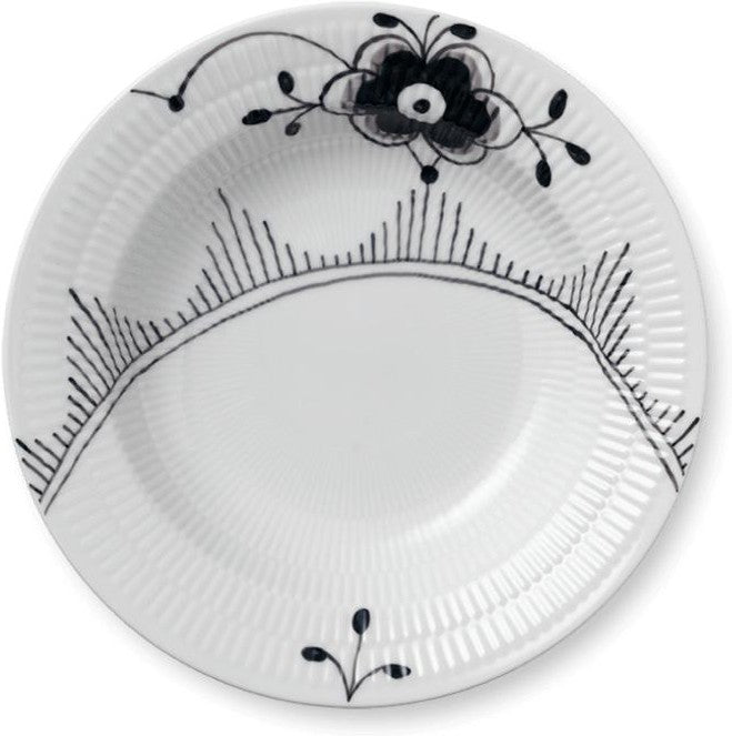 [product_category]-Royal Copenhagen Black Fluted Mega Deep Plate, 21 Cm-Royal Copenhagen-5705140191957-1017468-ROY-1
