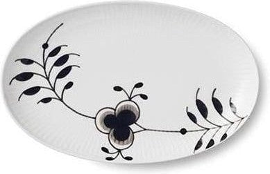 [product_category]-Royal Copenhagen Black Fluted Mega Plate, 23cm-Royal Copenhagen-5705140730606-1024774-ROY-1