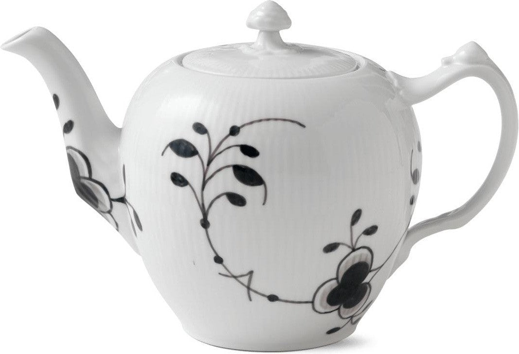 [product_category]-Royal Copenhagen Black Fluted Mega Teapot, 100 Cl-Royal Copenhagen-5705140708872-1017019-ROY-1