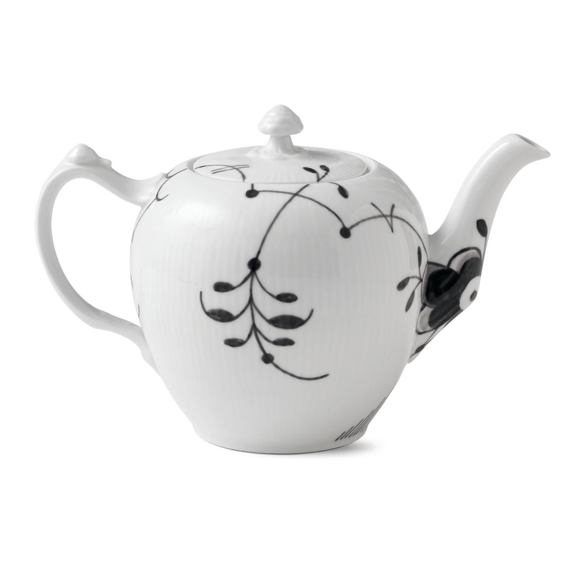 [product_category]-Royal Copenhagen Black Fluted Mega Teapot, 100 Cl-Royal Copenhagen-5705140708872-1017019-ROY-2