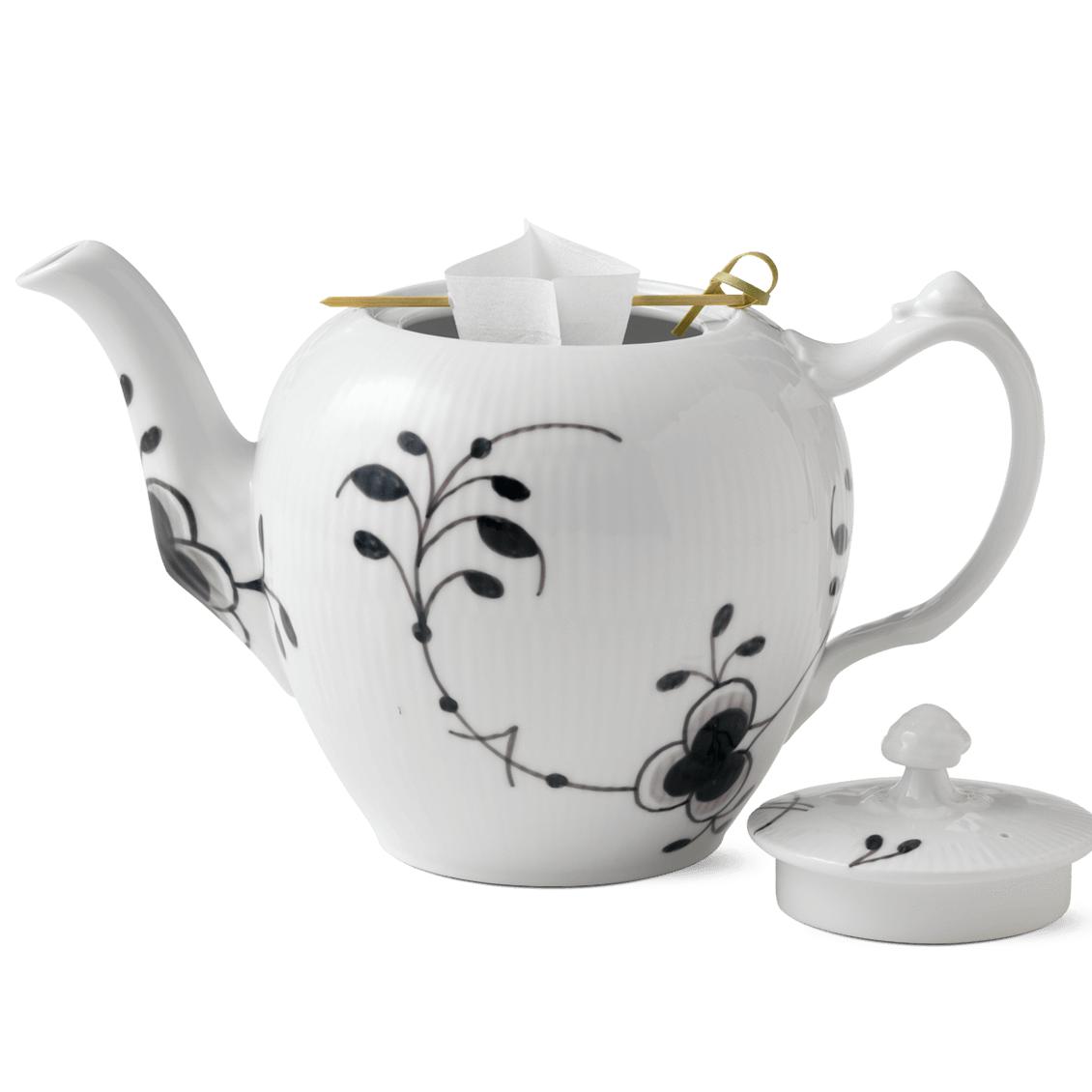 [product_category]-Royal Copenhagen Black Fluted Mega Teapot, 100 Cl-Royal Copenhagen-5705140708872-1017019-ROY-3