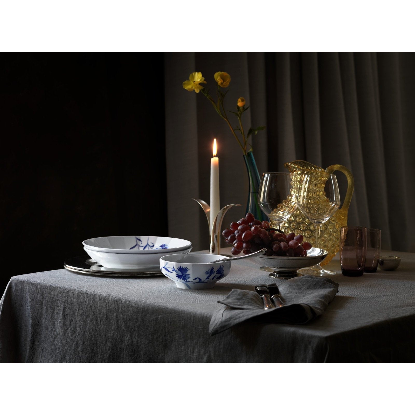 [product_category]-Royal Copenhagen Blomst Deep Plate Rose, 24cm-Royal Copenhagen-5705140731122-1025322-ROY-4