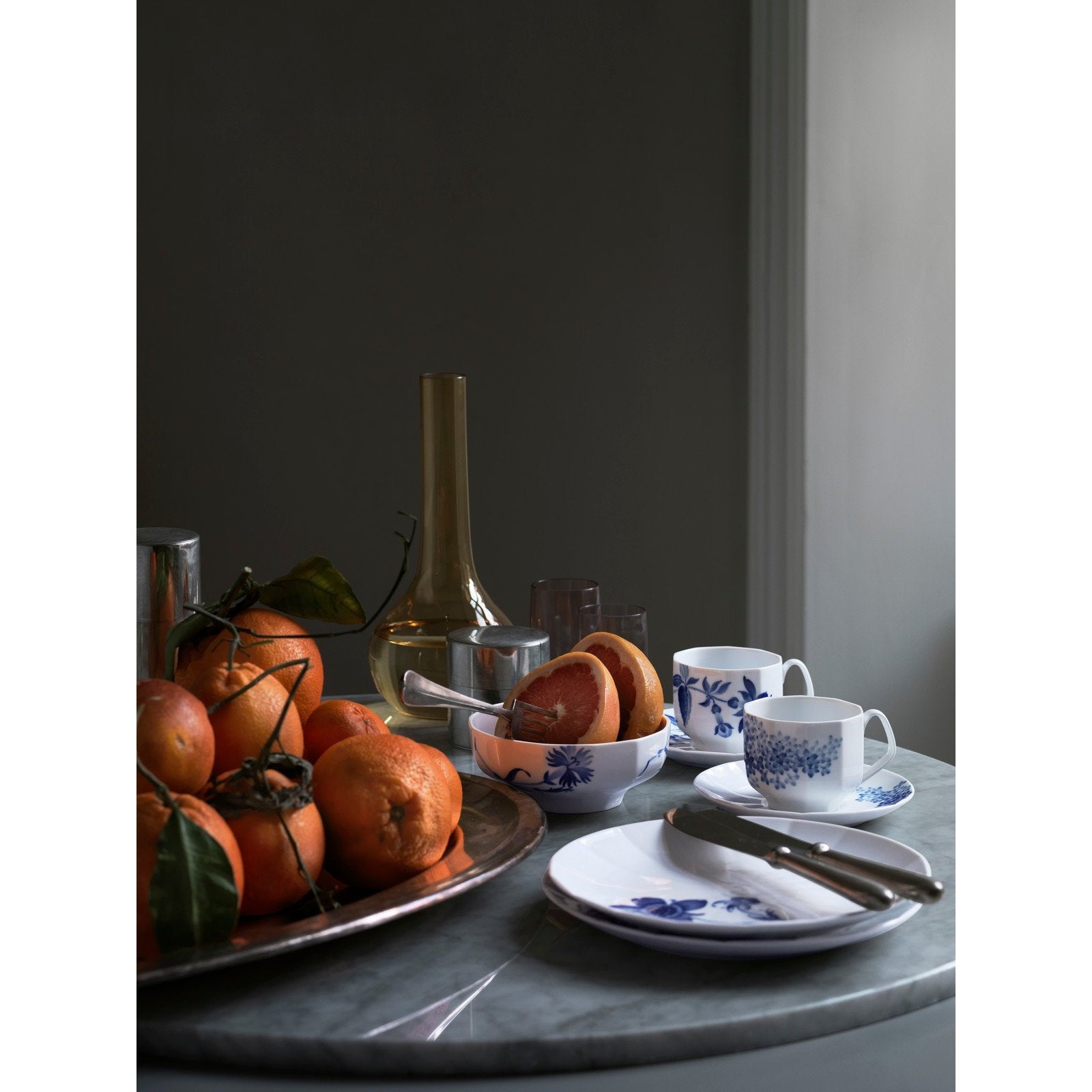 [product_category]-Royal Copenhagen Blomst Mug With Saucer Lilac, 22cl-Royal Copenhagen-5705140731214-1025331-ROY-3