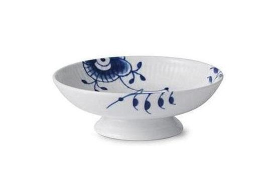 [product_category]-Royal Copenhagen Blue Fluted Mega Bowl On Foot, 17cm-Royal Copenhagen-5705140732471-1026444-ROY-1