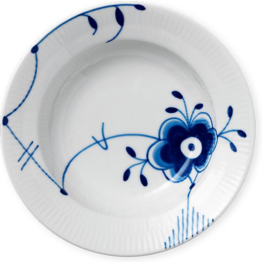 [product_category]-Royal Copenhagen Blue Fluted Mega Deep Plate, 17cm-Royal Copenhagen-5705140014805-1017368-ROY-1