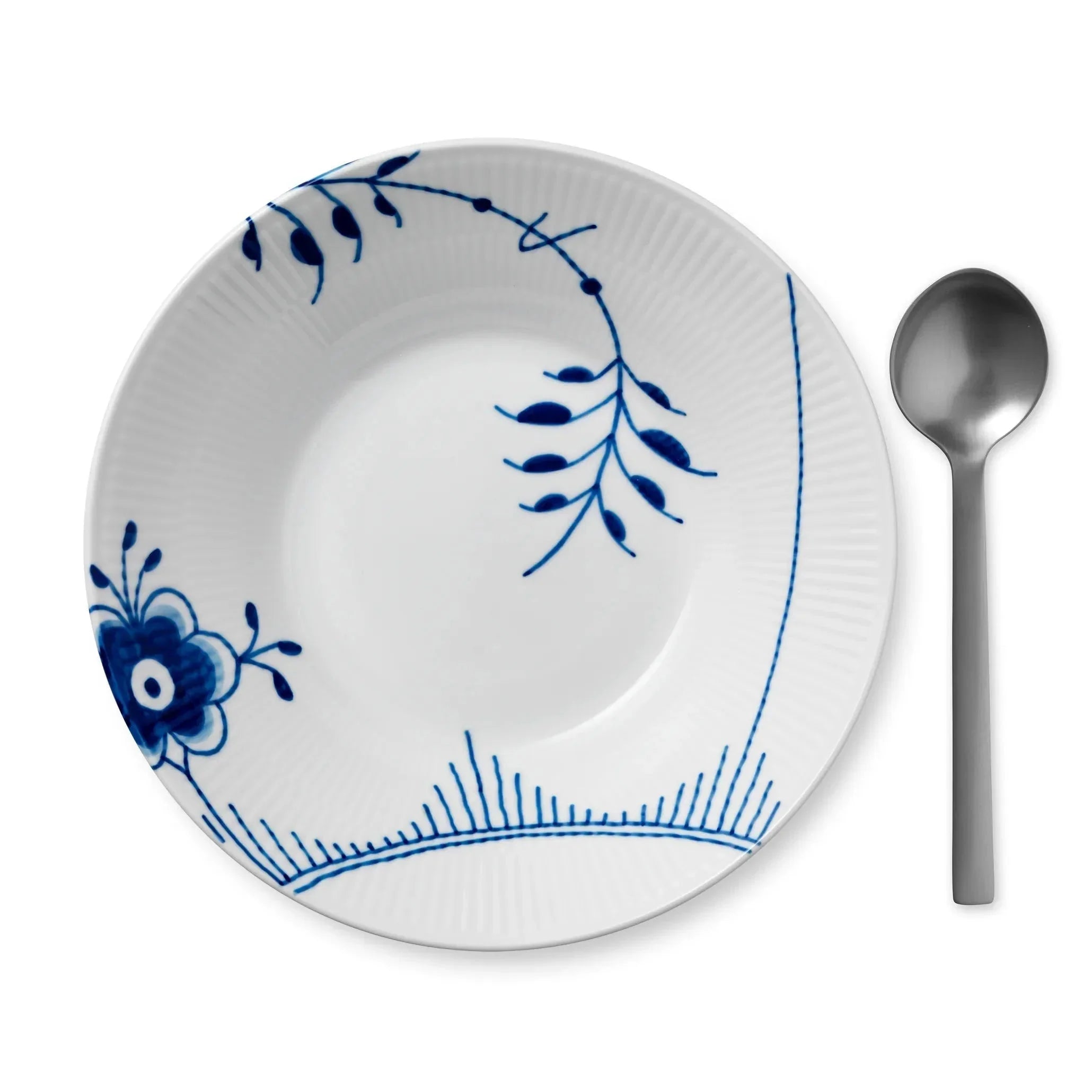 [product_category]-Royal Copenhagen Blue Fluted Mega Deep Plate, 24 Cm-Royal Copenhagen-5705140712855-1016910-ROY-2